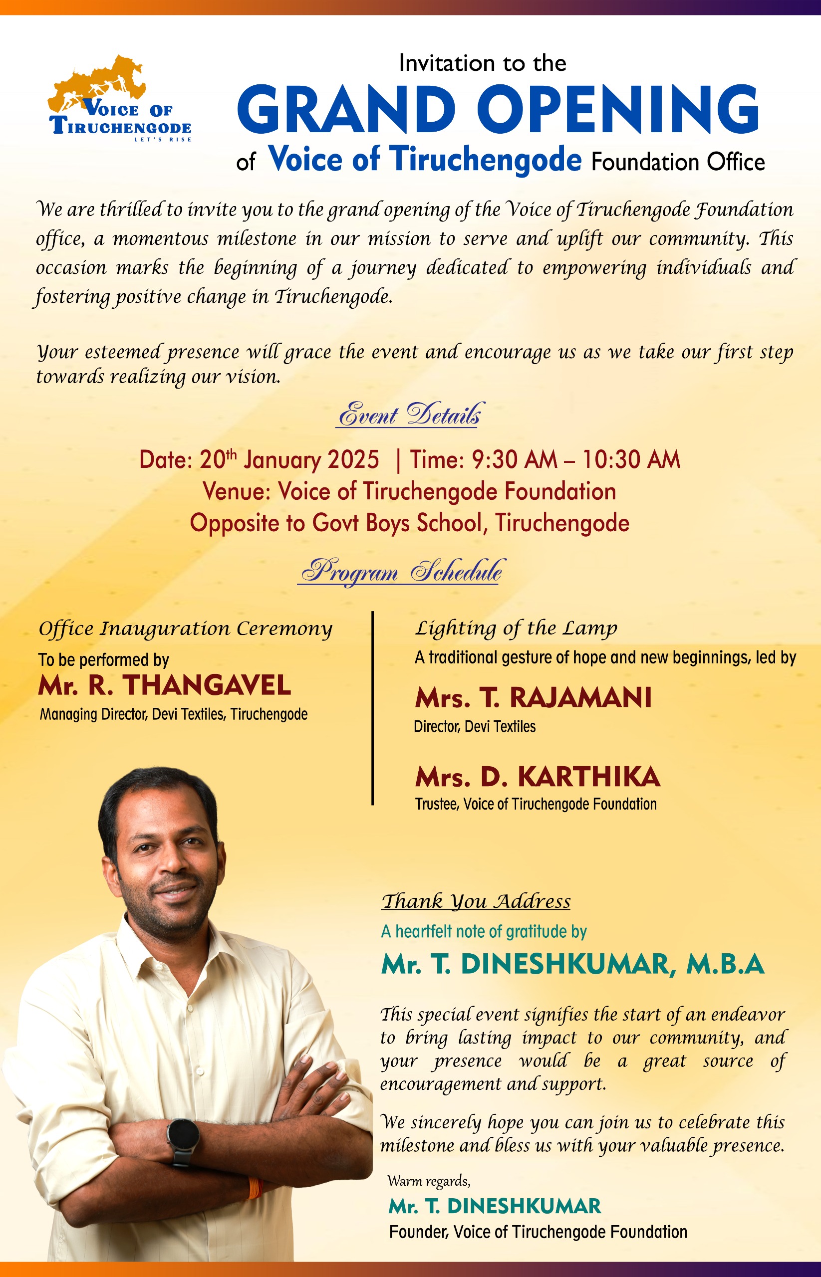 Voice of Tiruchengode Office Opening